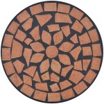 Vidaxl table d'appoint mosaque terre cuite