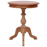 Vidaxl table d'appoint naturel 50 x 50 x 65 cm bois d'acajou massif