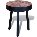 Vidaxl table d'appoint ronde bois de teck recyclé Vidaxl table d'appoint ronde bois de teck recyclé