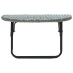 Vidaxl table de balcon gris 60x60x40 cm résine tressée Vidaxl table de balcon gris 60x60x40 cm résine tressée