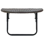 Vidaxl table de balcon marron 60x60x40 cm résine tressée Vidaxl table de balcon marron 60x60x40 cm résine tressée