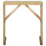 Vidaxl table de bar 100x60x110 cm bois de pin imprgn