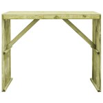 Vidaxl table de bar 130 x 60 x 110 cm pin imprégné Vidaxl table de bar 130 x 60 x 110 cm pin imprégné