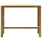 Vidaxl table de bar 140x60x110 cm bois de pin imprgn