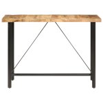 Vidaxl table de bar 150x70x107 cm bois de manguier brut Vidaxl table de bar 150x70x107 cm bois de manguier brut