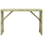 Vidaxl table de bar 170x60x110 cm pin impr�gn�