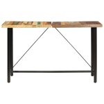 Vidaxl table de bar 180x70x107 cm bois de rcupration solide