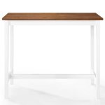 Vidaxl table de bar bois massif 108 x 60 x 91 cm