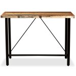 Vidaxl table de bar bois massif de récupération 120 x 60 x 107 cm Vidaxl table de bar bois massif de récupération 120 x 60 x 107 cm