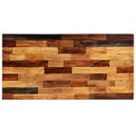 Vidaxl table de bar bois recycl solide 120 x 60 x 106 cm
