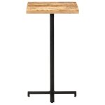 Vidaxl table de bar carrée 60x60x110 cm bois de manguier brut Vidaxl table de bar carrée 60x60x110 cm bois de manguier brut