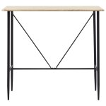 Vidaxl table de bar chêne 120 x 60 x 110 cm mdf Vidaxl table de bar chêne 120 x 60 x 110 cm mdf