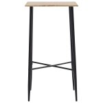 Vidaxl table de bar chne 60 x 60 x 111 cm mdf