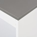 Vidaxl table de bar avec tagre blanc 110x50x103 cm
