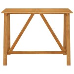 Vidaxl table de bar de jardin 140x70x104 cm bois d'acacia massif