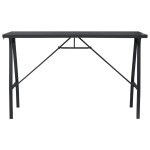 Vidaxl table de bar de jardin noir 180x60x110 cm verre tremp