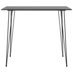 Vidaxl table de bar noir 120x60x105 cm Vidaxl table de bar noir 120x60x105 cm