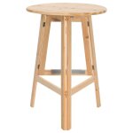 Vidaxl table de bar pliable 78 cm bois de sapin