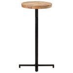 Vidaxl table de bar ronde Ø50x110 cm bois de manguier brut Vidaxl table de bar ronde Ø50x110 cm bois de manguier brut