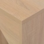 Vidaxl table de bar avec tablette amovible chne 138x39x110 cm
