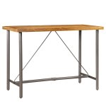 Vidaxl table de bar teck recyclé massif 150 x 70 x 106 cm Vidaxl table de bar teck recyclé massif 150 x 70 x 106 cm