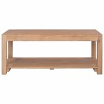 Vidaxl table basse 100 x 50 x 40 cm bois de teck massif Vidaxl table basse 100 x 50 x 40 cm bois de teck massif