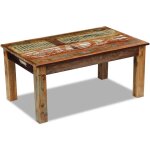 Vidaxl table basse 100 x 60 x 45 cm bois de récupération massif Vidaxl table basse 100 x 60 x 45 cm bois de récupération massif