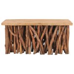 Vidaxl table basse 100x40x47, 5 cm bois de récupération solide et teck Vidaxl table basse 100x40x47, 5 cm bois de récupération solide et teck