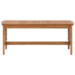 Vidaxl table basse 102x50x43 cm bois d'acacia solide