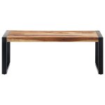 Vidaxl table basse 110 x 60 x 40 cm bois de sesham massif