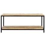 Vidaxl table basse 110 x 60 x 45 cm bois de manguier massif