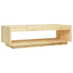 Vidaxl table basse 110x50x33, 5 cm bois de sapin massif