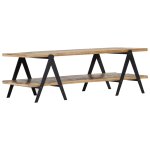 Vidaxl table basse 115x60x40 cm bois de rcupration massif