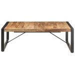 Vidaxl table basse 120x120x40 cm bois de manguier brut Vidaxl table basse 120x120x40 cm bois de manguier brut