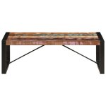 Vidaxl table basse 120x60x40 cm bois de rcupration solide