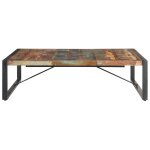 Vidaxl table basse 140x140x40 cm bois de récupération solide Vidaxl table basse 140x140x40 cm bois de récupération solide