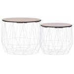 Vidaxl tables basses 2 pcs blanc