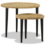 Vidaxl table basse 2 pcs jute naturelle Vidaxl table basse 2 pcs jute naturelle
