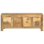 Vidaxl table basse avec 4 tiroirs 90x50x35 cm bois solide de manguier