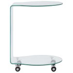 Vidaxl table basse 45 x 40 x 58 cm verre trempé Vidaxl table basse 45 x 40 x 58 cm verre trempé