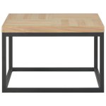 Vidaxl table basse 50 x 50 x 33, 5 cm bois massif