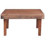 Vidaxl table basse 60 x 45 x 23 cm bois de rcupration solide