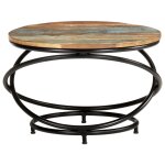 Vidaxl table basse 60x60x40 cm bois de rcupration massif