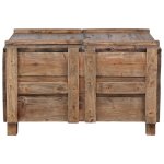Vidaxl table basse 65x65x38 cm bois de rcupration solide