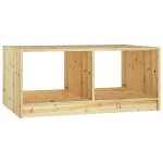Vidaxl table basse 75x50x33, 5 cm bois de sapin massif