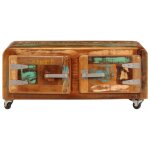 Vidaxl table basse 85 x 55 x 40 cm bois de rcupration massif