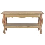 Vidaxl table basse 87, 5 x 42 x 44 cm bois de pin massif