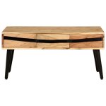 Vidaxl table basse 88x50x42 cm bois d'acacia solide