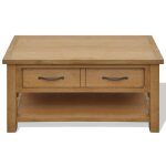 Vidaxl table basse 88x53x45 cm bois de chne massif