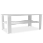 Vidaxl table basse en agglomr 100 x 59 x 42 cm blanc